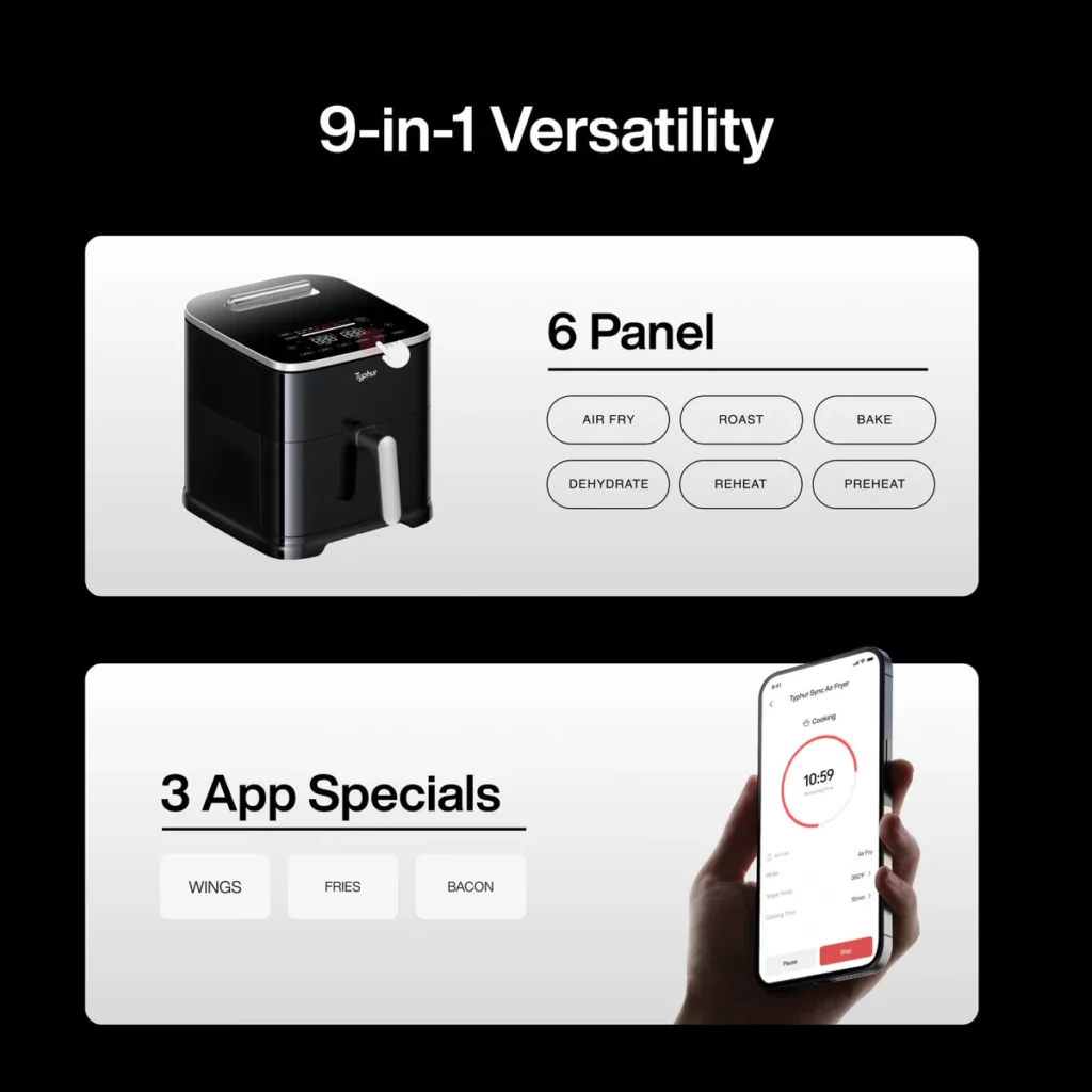 Typhur Sync 8QT – Smart Air Fryer