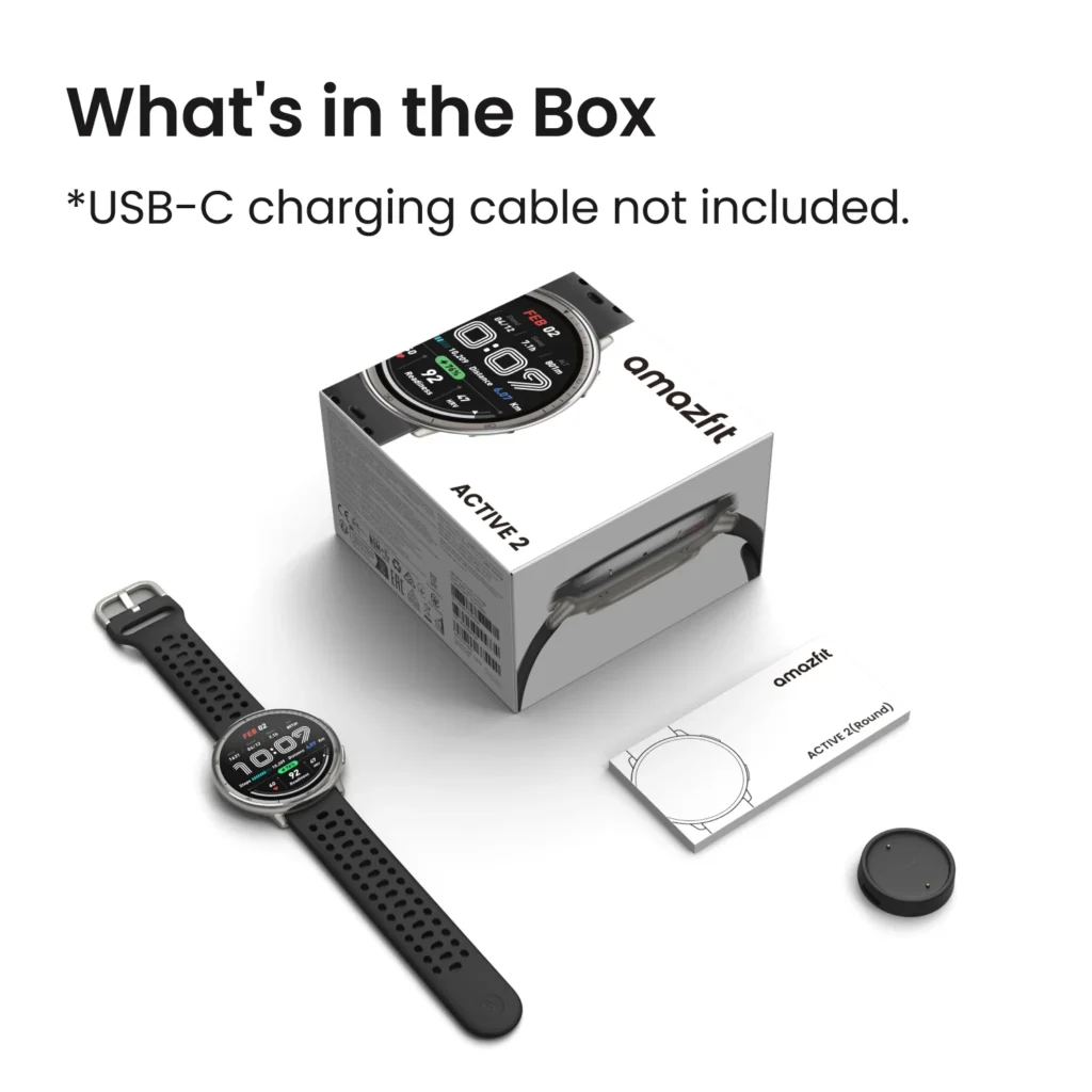 Amazfit Active 2 Round - Acero Inoxidable